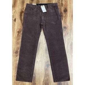 prAna Pants Mens 38x34 Oak Barrel Brown Sustainer Corduroy 5 Pocket Slim